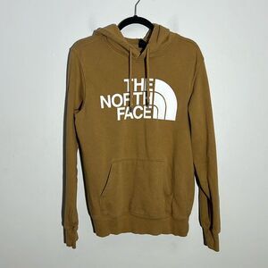 The North Face Men's Brown Tan Graphic Hoodie Sweatshirt Size S